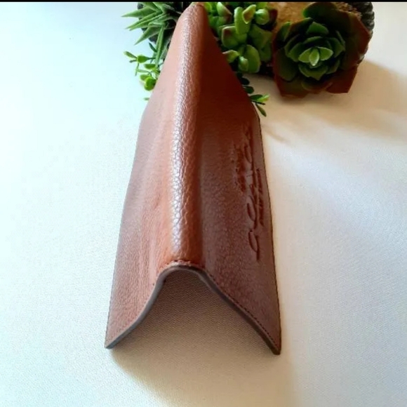 COACH Leather Cheque Book Holder - Picture 3 of 4